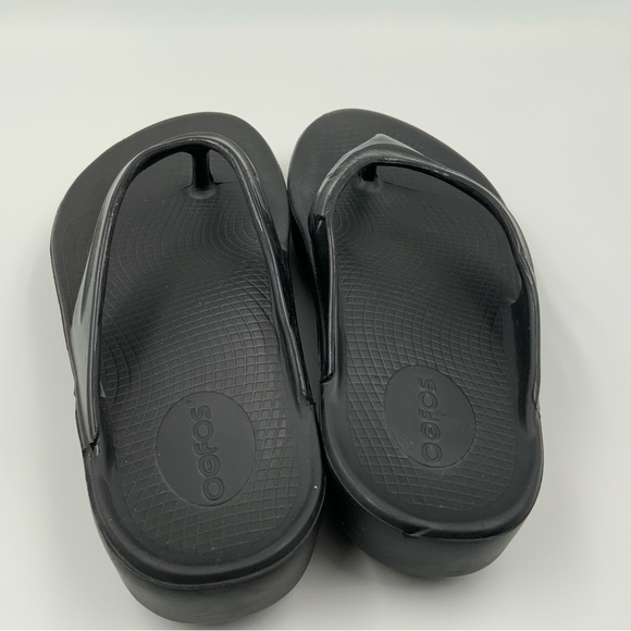 Oofos OOlala Black Women’s Thong Recovery Flip Flops Sandals. US Size W10/41. - Picture 7 of 7